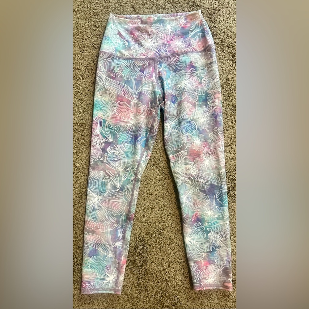 Evolution and Creation Pastel Floral Leggings